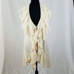 Alice + Olivia women SP cream linen cardigan